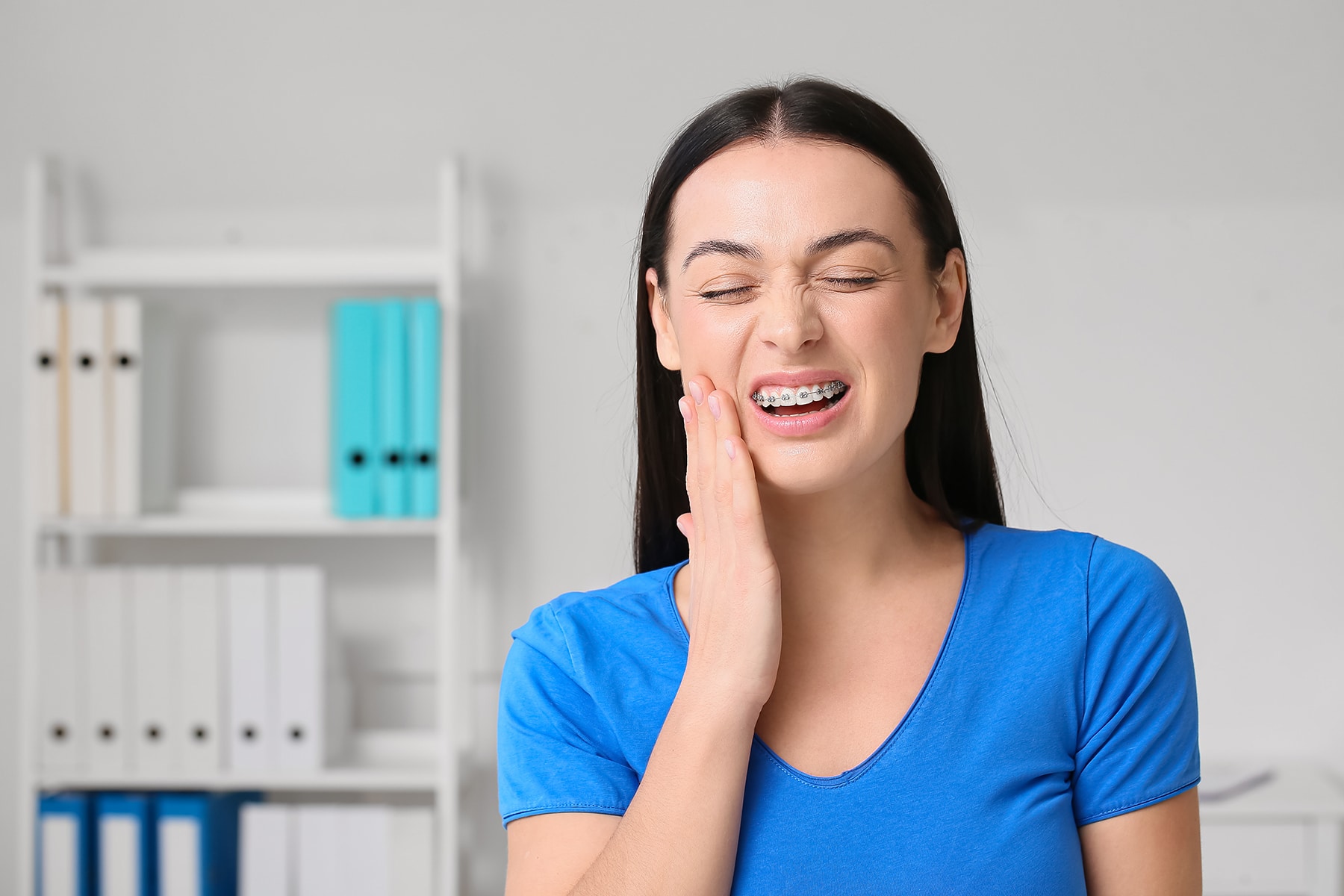 man with braces from midland orthodontics in poway ca